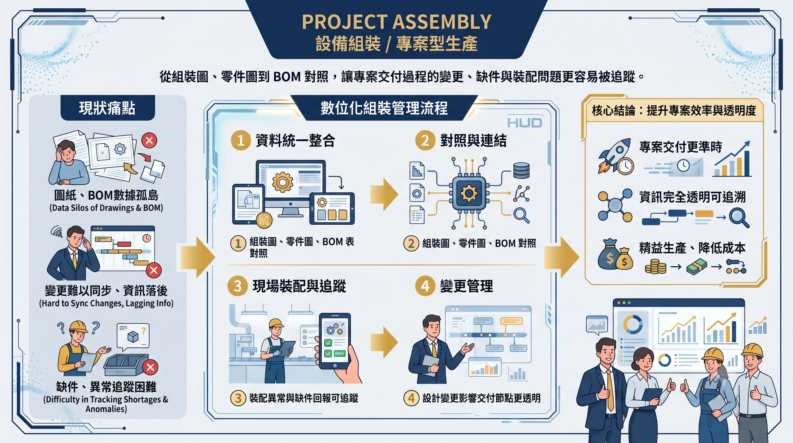 跨部門專案組裝與供應鏈協作