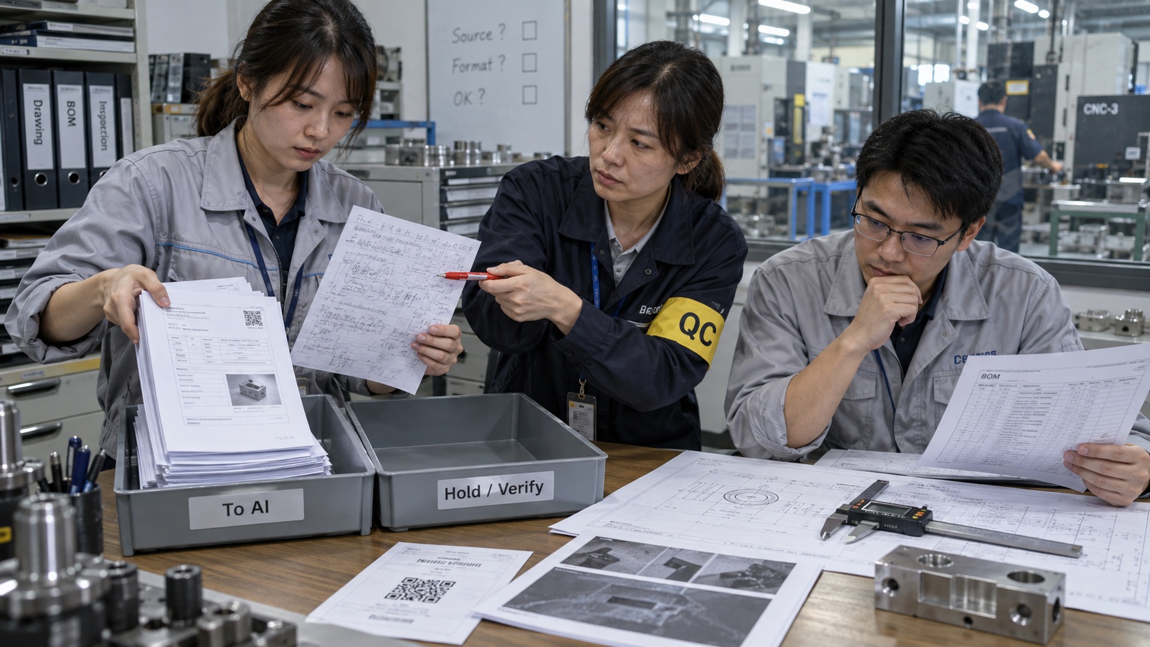 製造現場整理 CAD 圖、報表與檢驗記錄，先確認資料來源和格式再決定如何導入工具